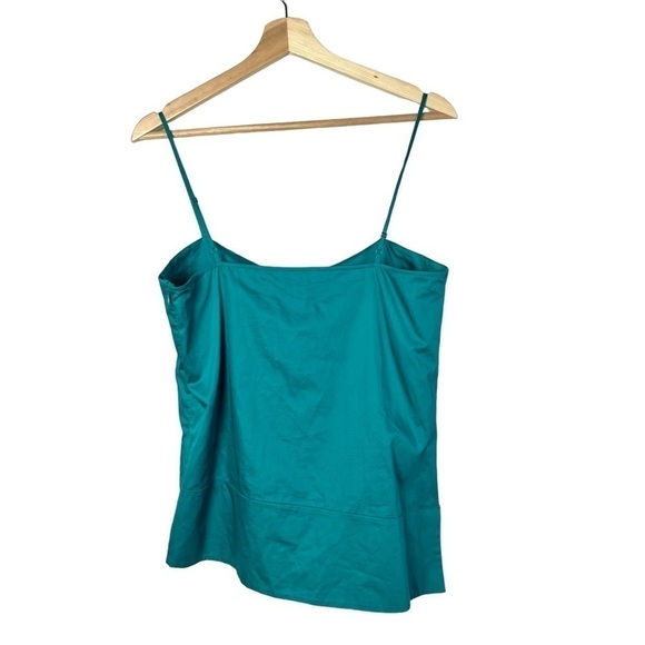Nordstrom Lewit Teal Blue Tie Front Camisole Tank Top S - Picture 3 of 6